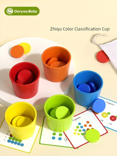 Renk Sıralama Kupası Eğitici Oyuncak - Renk Sıralama Kupası - Resim 2