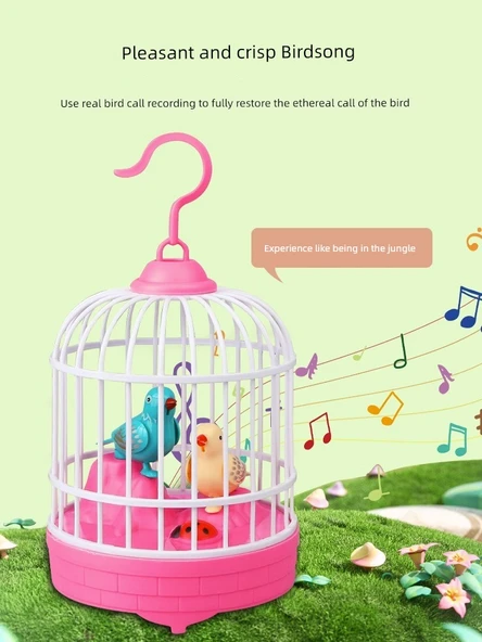 Eğitici Zeka Oyuncak Kuş - Kırmızı Pil (Ses Kontrollü Kuş) - Resim 6