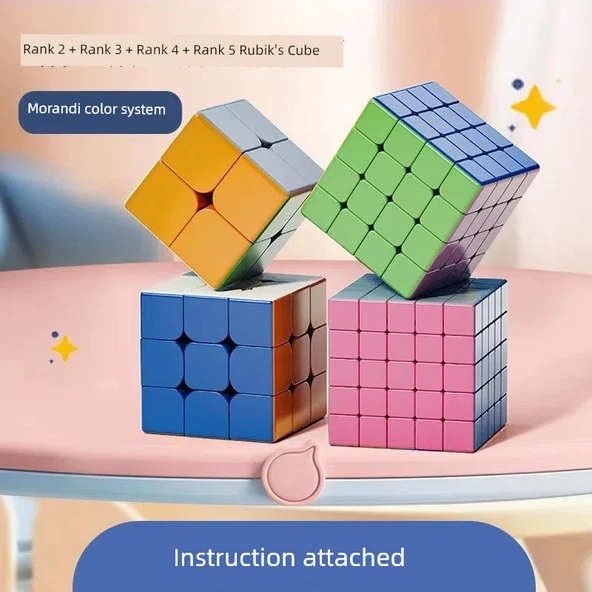 Morandi 2. 3. 4. ve 5. Sıra Rubik Küpü - Talimatlı