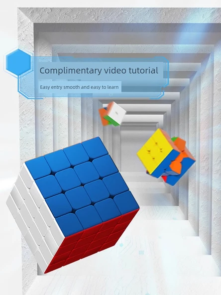 Rubik Küpü 2x2 Düz Renk Geliştirilmiş Manyetik Model - Video Eğitimi ve Kitap ile - 4