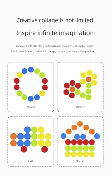 Renk Sıralama Kupası Eğitici Oyuncak - Renk Sıralama Kupası - Resim 8