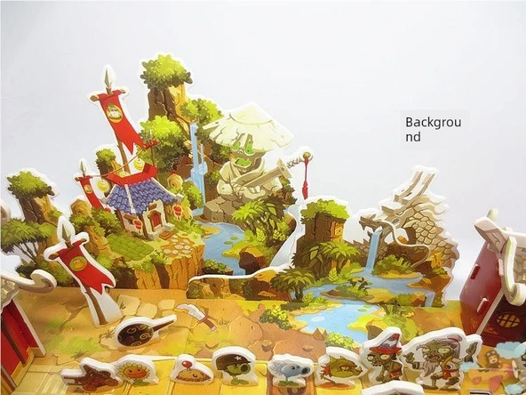 Bitkiler ve Zombiler 2 3D Bulmaca Model Oyuncak - Buzul Dünyası - 10