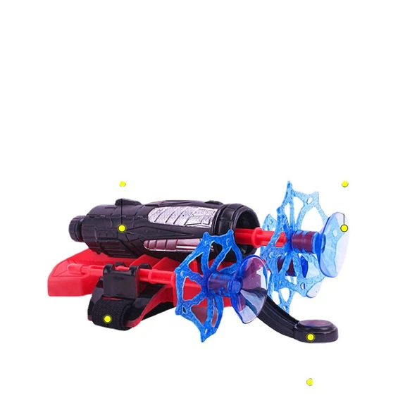 Çocuklar için Örümcek İpli Fırlatıcı Oyuncak Seti - Çiftli Savaş Fırlatıcı * 2 + 10 Güçlü Yapışkan Mermi + Eldiven * 2 + Sıfırlama Hedefi + İplik * 2 - 6