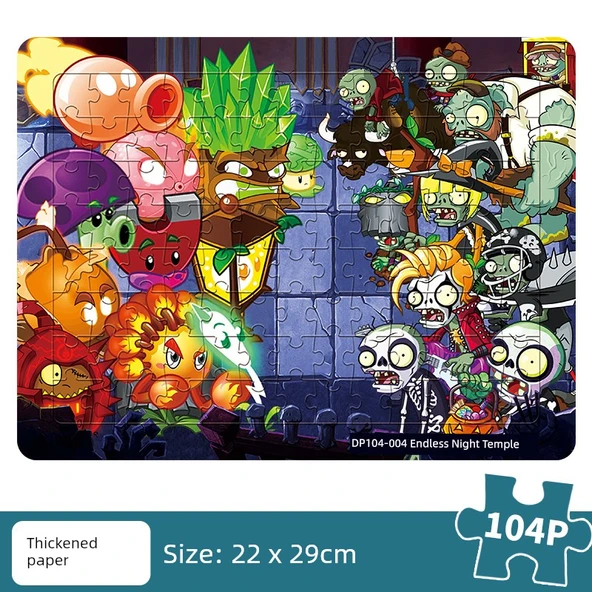 Bitkiler ve Zombiler Kağıt Bulmaca - Bitki 004