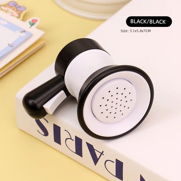 Mini Kayıtlı Hoparlör Anahtarlık - Siyah