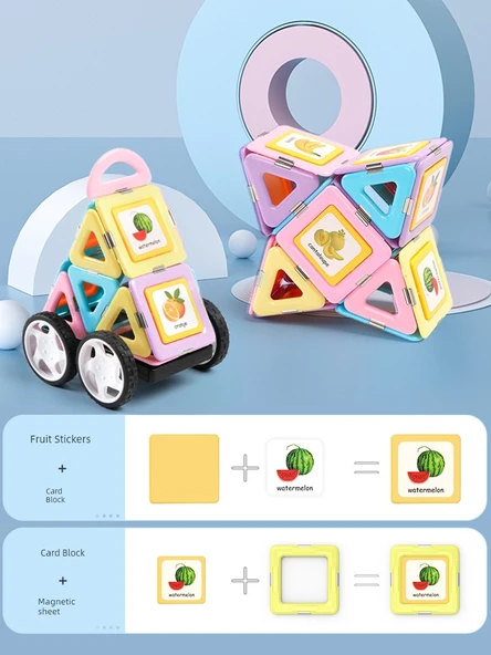 Manyetik Karo Seti - Dijital Kart Blok 15 Paket - 2