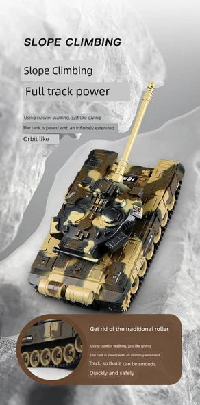 Uzaktan Kumandalı Tank Oyuncağı - 5 T90 Orman Yeşili - 9