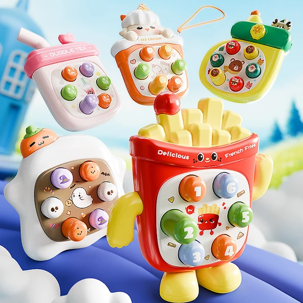 Mini Whac-a-Mole Oyun Makinesi - Eğlenceli ve Mutlu Gopher [5'li Set]