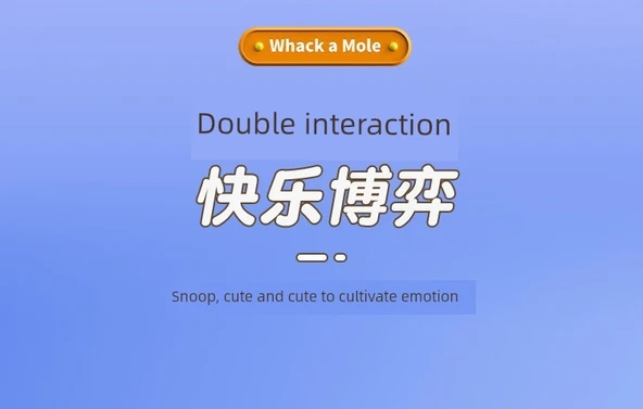 Mini Whac-a-Mole Oyun Makinesi - Youlin - Mor - 12