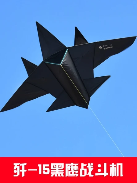 Küçük Boy Siyah J-15 Savaş Uçağı - İp Yok - 2