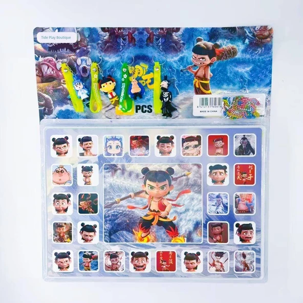 Anime Kutu Oyuncak Bebek Kolye - 80 Delik Yumuşak Yapıştırıcı [Jade Köpek + melodi] - 8 Kolye ile - 4