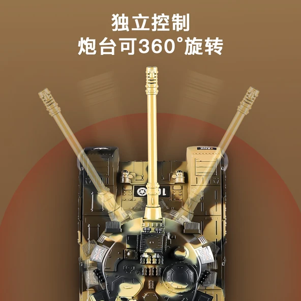 Uzaktan Kumandalı Tank Oyuncağı - 5 T90 Orman Yeşili - 6