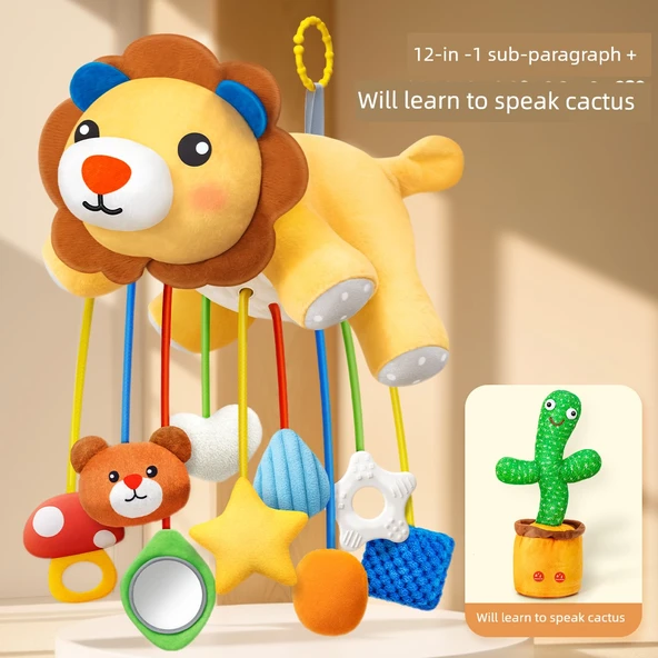 Etkileşimli Kaktüs Oyuncağı - Konuşan Kaktüs + Lala Le On İki Bir Arada Aslan