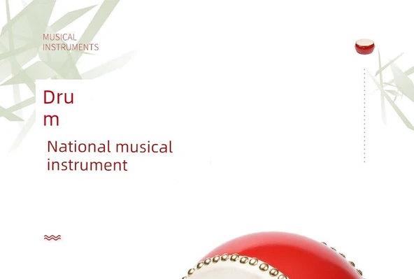 Kahverengi Deri Davul Seti - 5 inç Burçlar Davul Seti - Resim 7