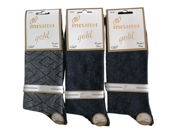 Mısırlı Gold Erkek Çorap-3'lü 40-45
