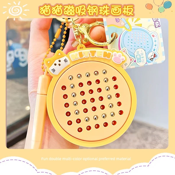 Manyetik Çelik Top Çizim Tahtası - Açık Mavi Sanrio - 11