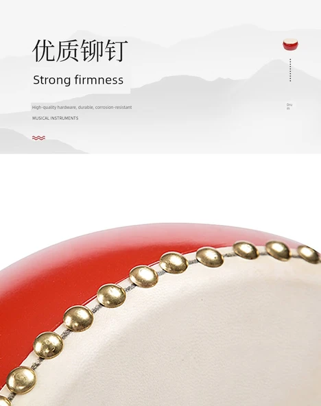 Kahverengi Deri Davul Seti - 5 inç Burçlar Davul Seti - Resim 11