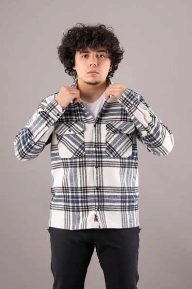 BİCAN ÇİFT CEPLİ OVERSİZE ERKEK ODUNCU GÖMLEK - 2