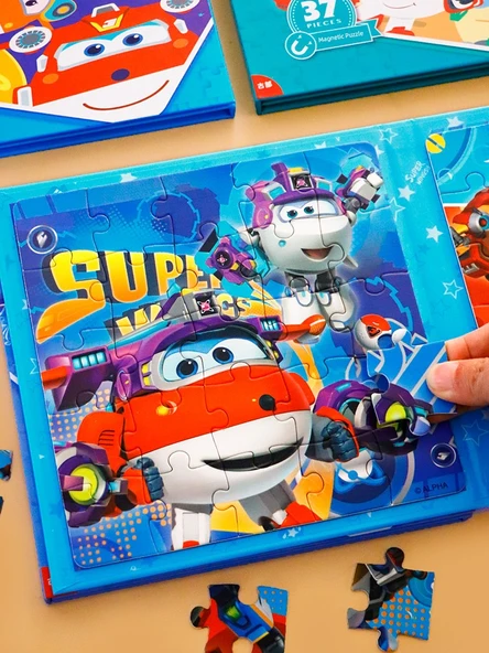 Süper Kanatlar Magnetik Bulmaca - Cilt 2 [Süper Flash + Denizaltı Sütunu] - 2