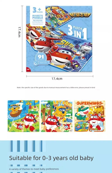 Süper Kanatlar Magnetik Bulmaca - [Seviye 4] Disney Prensesi 20/25/30 - 9