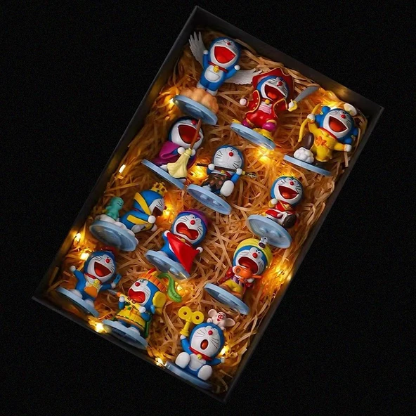 Doraemon Araba Dekorasyon Figürü A 6 - PVC - PP Torba - 12