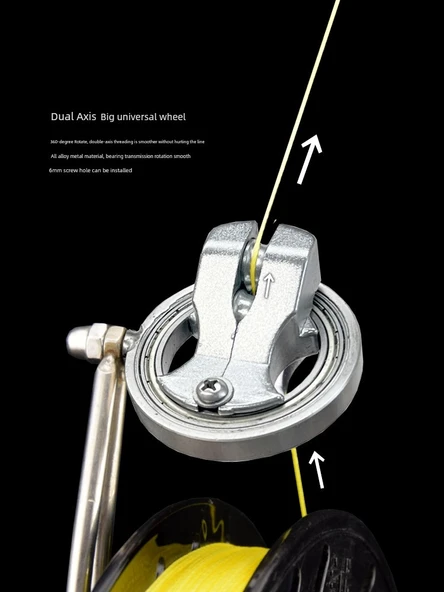 Uçurtma Tekerlekleri - Uzatılmış 22-26cm Tekerlek Braketi + Evrensel Tekerlek - 4