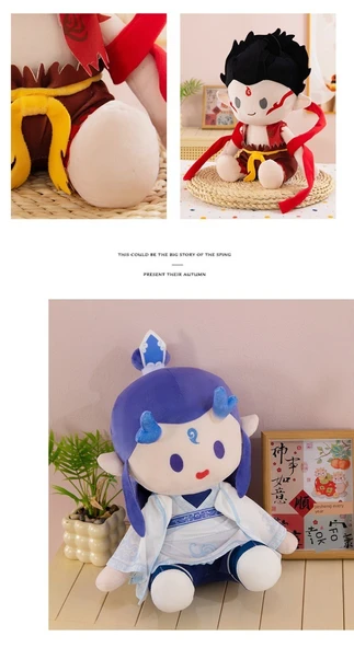 Nezha ve Ao Bing Peluş Bebek - Hangi - 40cm - 6