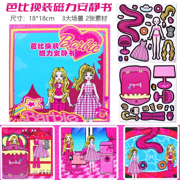 Manyetik Kostüm Kitabı - Barbie Kostüm