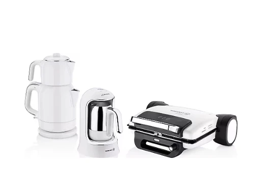 Korkmaz A1856 Vanilya 7 Parça Elektro Set Çeyiz Paketi