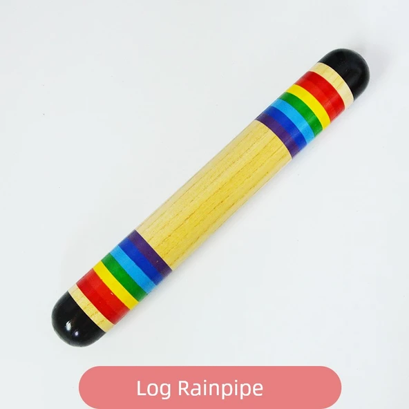 Kayın Kütük Yağmur Ses Tüpü Müzik Aleti - 40 CM