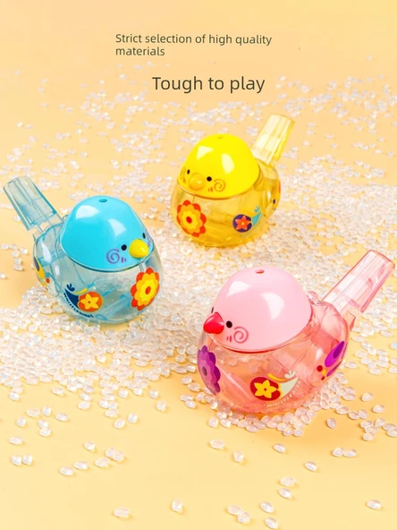 Çocuklar için Su Kuşu Düdüğü - Aurora Mavi - Şeritli - Resim 5