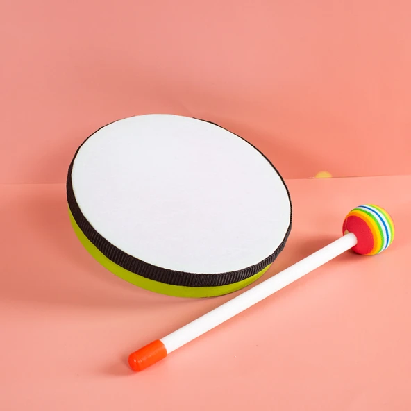 Müzik Aleti - 6 İnç Yeşil Lollipop Davul
