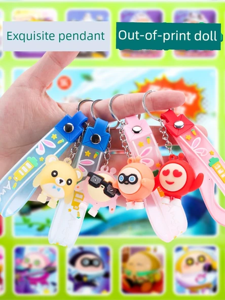 Yumurta Puff Parti Mağarası Müzik Sürpriz Kutusu - 80 Delik Tatlı Eğlence Sanrio + Kahraman Bebek 8 Büyük Kolye ile - 9