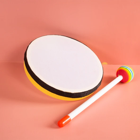 Müzik Aleti - 6 İnç Sarı Lollipop Davul