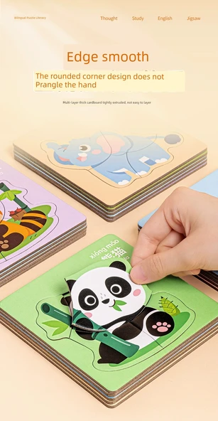 Eğitici Yapboz - Dinozor Dünyası 6 Desen - 10