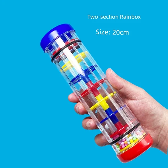 İki Bölmeli Yağmur Ses Tüpü Müzik Aleti - 40 CM