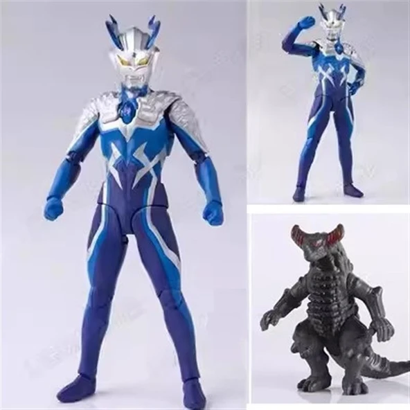 Ultraman Oyuncak Ay Tanrısı Sailor 17cm Süper Hareketli Figür Bebek Hediye Kutusu