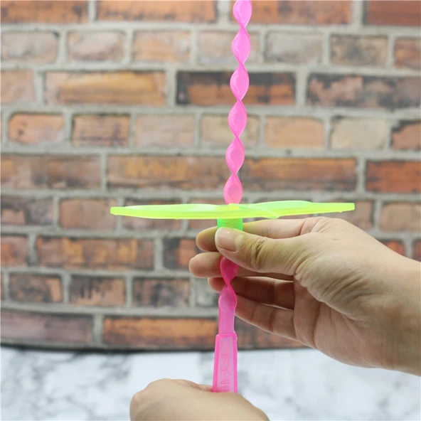 Plastik El İtme Gökyüzü Dansçıları - Şeffaf Küçük Boy Uçan Peri 1 Paket 50 - 5
