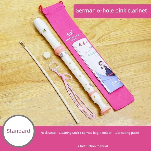 Flüt Klarinet - Aile Ağacı Altı Delik - Pembe