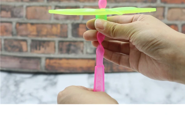 Plastik El İtme Gökyüzü Dansçıları - Şeffaf Küçük Boy Uçan Peri 1 Paket 50 - 12