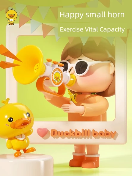 PiYo PiYo Sarı Ördek Müzik Oyuncak Seti - Flüt + Küçük Boru + Askı İpi + Renkli Kutu - 3