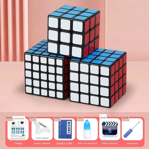 Siyah Arka Planlı Tank Rubik Küpü - 3. 4. 5. Sıra