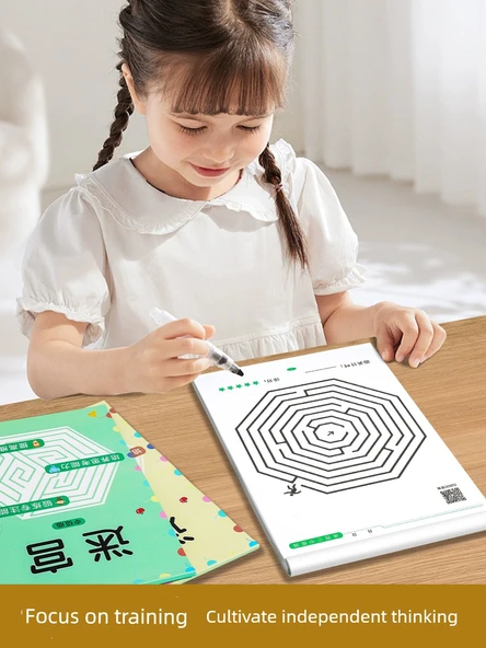 Çocuklar için Labirent Eğitim Kitabı - Ara Seviye + Şık Paket (5-10 Yaş) - Resim 4