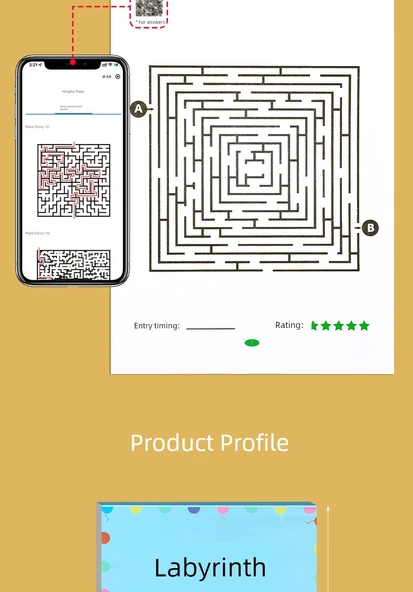 Çocuklar için Labirent Eğitim Kitabı - Ara Seviye + Şık Paket (5-10 Yaş) - Resim 10