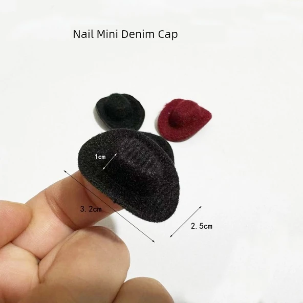 BJD Bebek Mini Şapka - Açık Kahverengi 6.8cm Dış Çap - 3