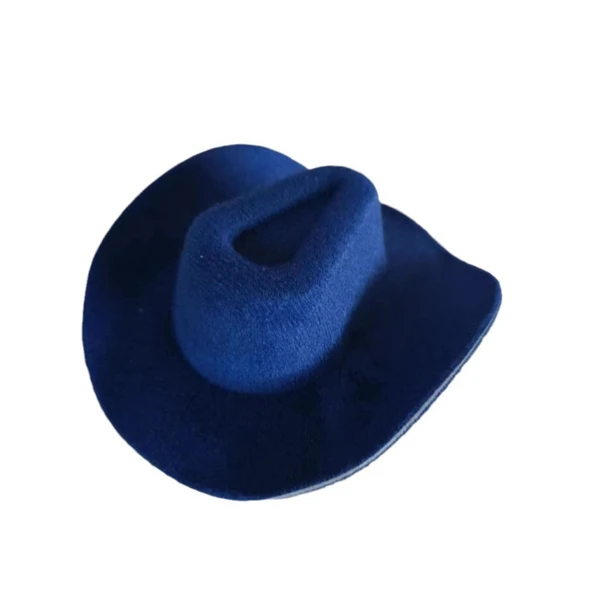 BJD Bebek Mini Şapka - Açık Kahverengi 6.8cm Dış Çap - 6