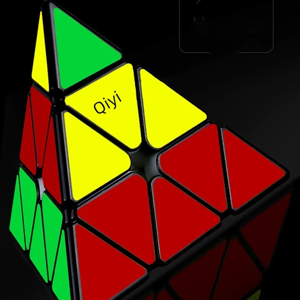 Üçgen Pyraminx Küp - Düz Renk Kule + Aşama 2 - 4