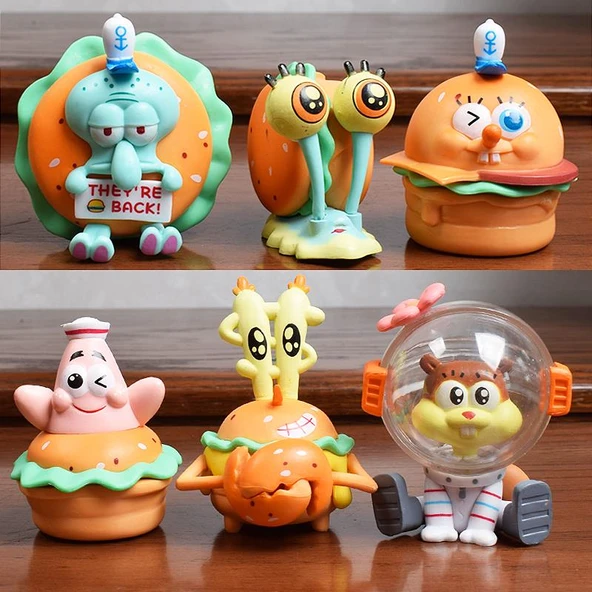 Sünger Bob Hamburger Partisi El Yapımı Figür - Sünger Bob Kare Pantolon Basit - 2