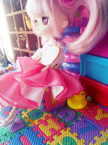 Blythe BJD Bebek Evi Bulmaca Zemin Duvar Panosu - Üç Parça - 11