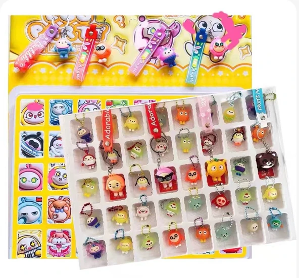 Nezha Müzik Bebek Kutu Oyuncak - 3D Pups 40 Yumuşak Yapıştırıcı +4 Kolye